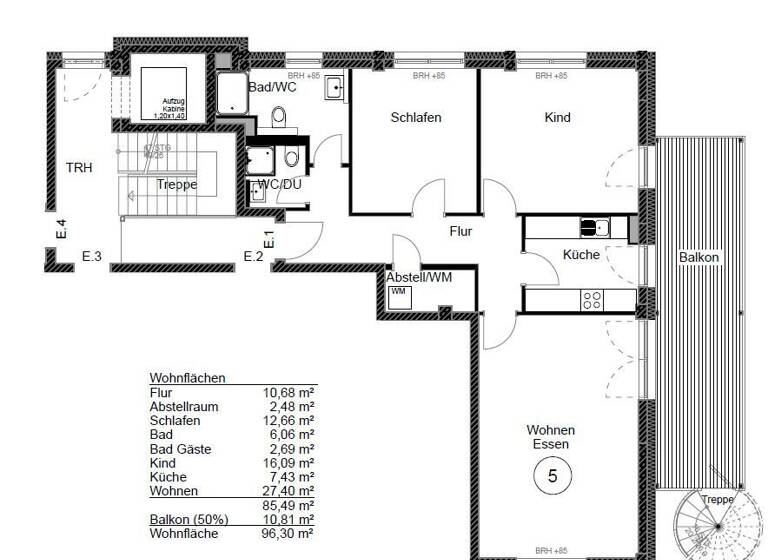 Wohnung zur Miete 1.460 € 3 Zimmer 96,3 m²<br/>Wohnfläche EG<br/>Geschoss Ohmenhausen Reutlingen / Ohmenhausen 72770