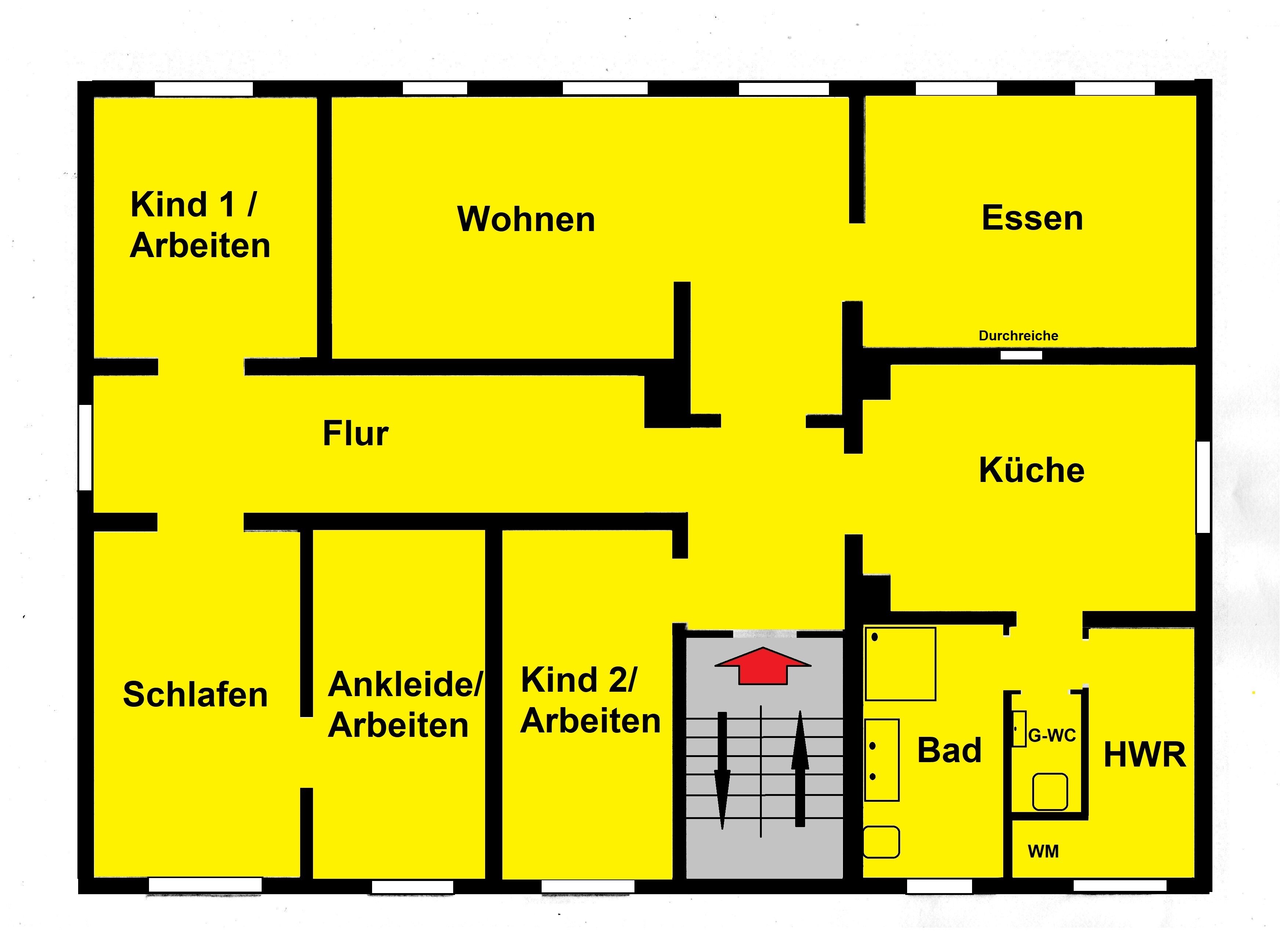 Wohnung zur Miete 1.530 € 6 Zimmer 153 m²<br/>Wohnfläche 2.<br/>Geschoss ab sofort<br/>Verfügbarkeit Hauptstr. 53 Schwelm 58332