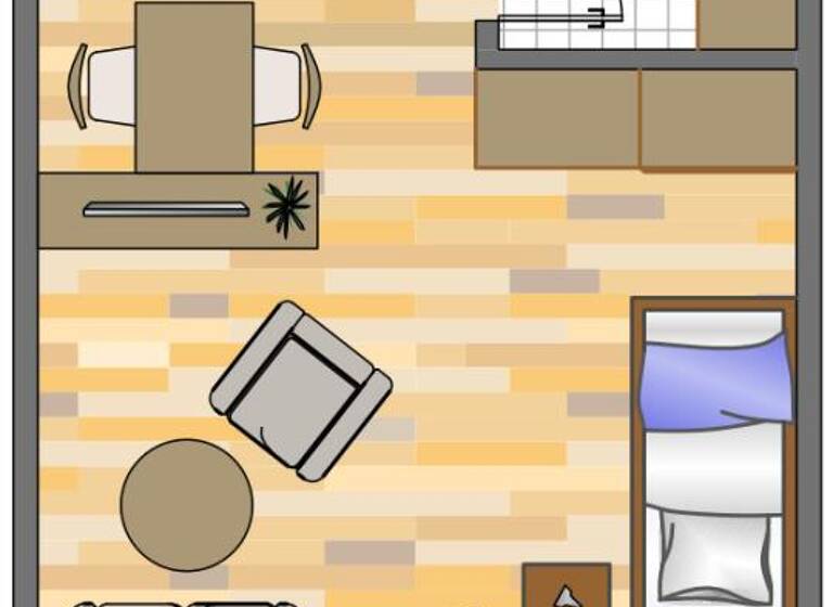 Studio zur Miete 321 € 1 Zimmer 33 m² 1. Geschoss Severingstraße 34 Scharnhorst Dortmund 44328