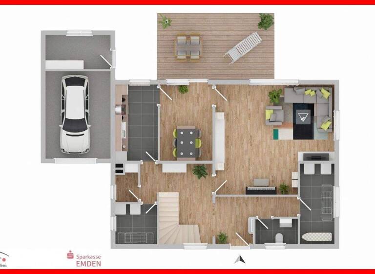 Einfamilienhaus zum Kauf 263.000 € 5 Zimmer 140 m² 701 m² Grundstück Suurhusen Hinte 26759
