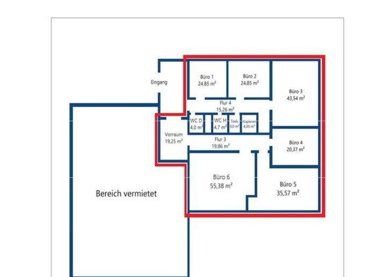 Bürofläche zur Miete 9,50 € 280 m² Bürofläche Krämpfervorstadt Erfurt 99085