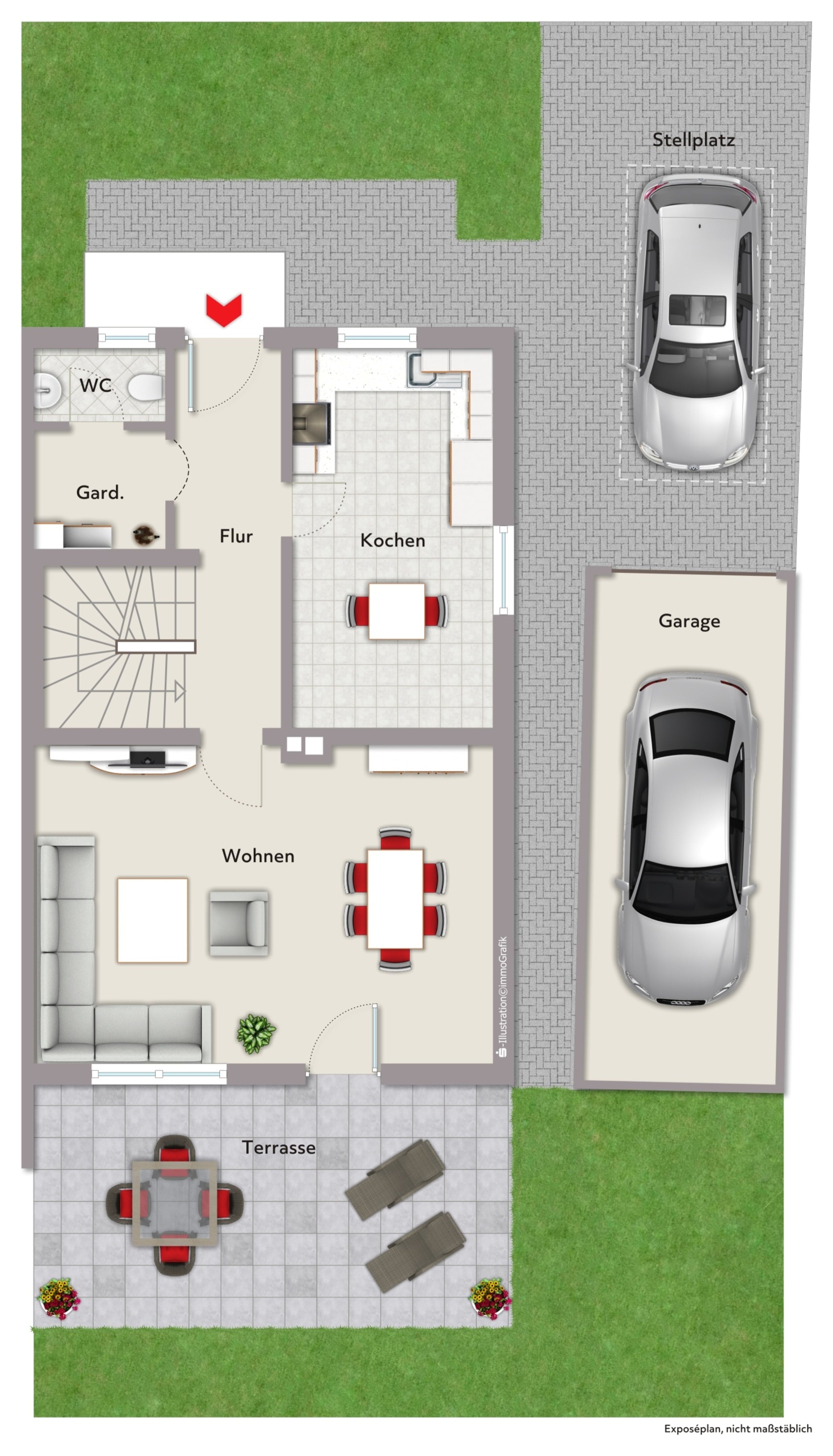 Doppelhaushälfte zum Kauf 529.000 € 4 Zimmer 110 m²<br/>Wohnfläche 378 m²<br/>Grundstück ab sofort<br/>Verfügbarkeit Wiedergeltingen 86879