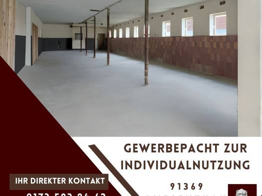 Halle/Industriefläche zur Miete 890 € 238 m² Lagerfläche Schlaifhausen Wiesenthau 91369