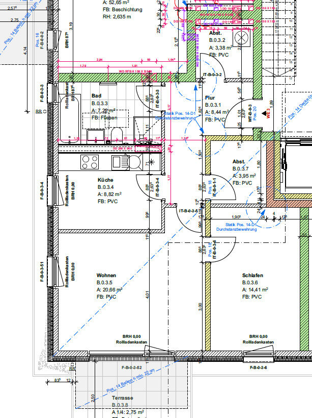 Wohnung zur Miete 840 € 3 Zimmer 70 m²<br/>Wohnfläche Rostocker Viertel Güstrow 18273