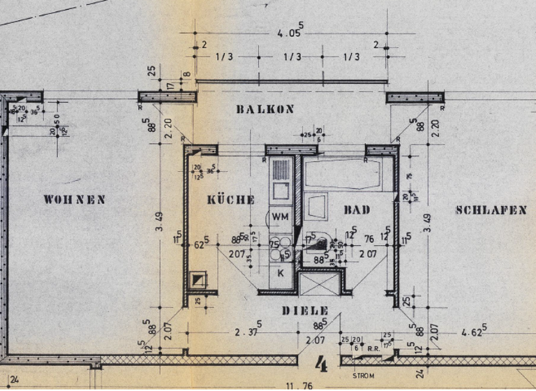 Wohnung zur Miete 530 € 2 Zimmer 57 m² 2. Geschoss frei ab 01.03.2026 Hauptstr. 3 Schifferstadt 67105