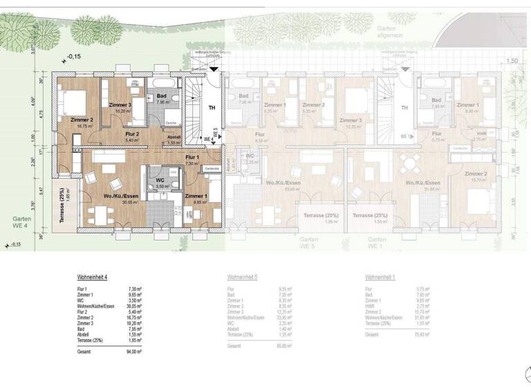 Wohnung zum Kauf - Erstbezug provisionsfrei 405.000 € 4 Zimmer 92,3 m² EG Holzhausen Leipzig 04288