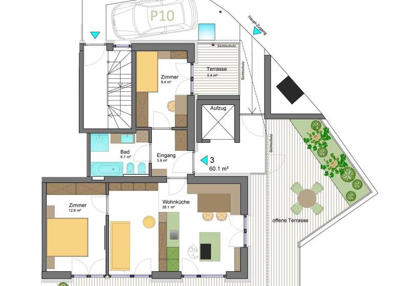 Wohnung zum Kauf - Erstbezug 525.000 € 3 Zimmer 105 m² Jenesien