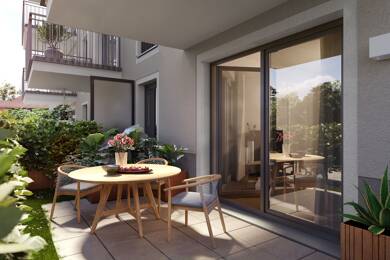 Terrassenwohnung zum Kauf provisionsfrei 299.000 € 1 Zimmer 35,3 m² EG frei ab sofort Am Schäferanger 2-12 Oberschleißheim Oberschleißheim 85764