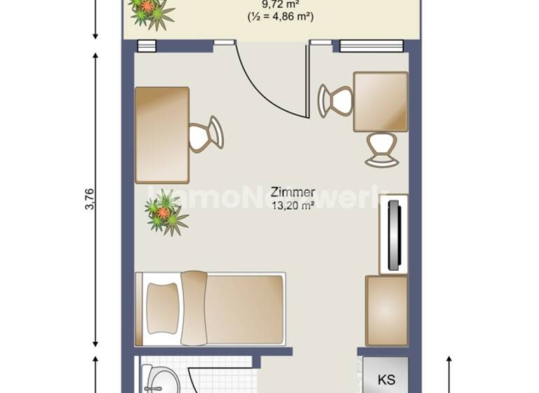 Studio zum Kauf 118.000 € 1 Zimmer 26,4 m² Kürenz Trier 54295
