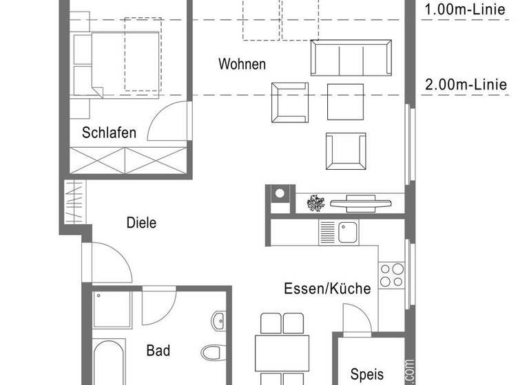Wohnung zum Kauf 229.800 € 2 Zimmer 52,9 m²<br/>Wohnfläche 3.<br/>Geschoss 01.07.2025<br/>Verfügbarkeit Schwabhausen Schwabhausen 85247