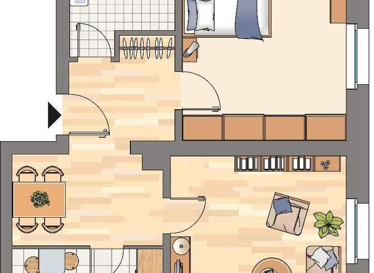 Wohnung zur Miete 481 € 2 Zimmer 64,3 m² 1. Geschoss frei ab 15.05.2026 Neptunstraße 24 Bövinghausen Dortmund 44388