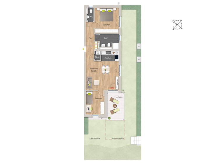 Terrassenwohnung zum Kauf provisionsfrei 435.000 € 3 Zimmer 79 m²<br/>Wohnfläche EG<br/>Geschoss Offnadinger Straße 4 Kirchhofen Ehrenkirchen 79238