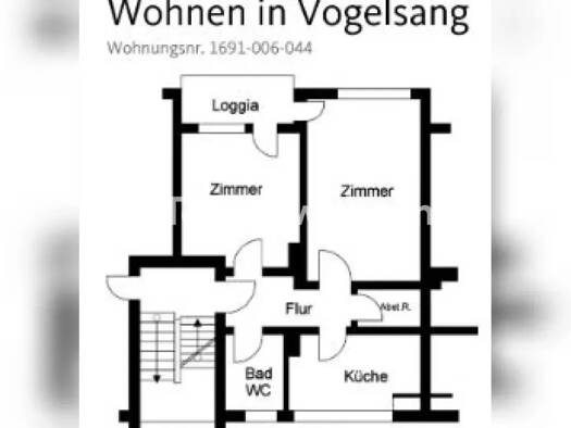 Wohnung zur Miete Tauschwohnung 485 € 2 Zimmer 55 m² 2. Geschoss Vogelsang Köln 50829