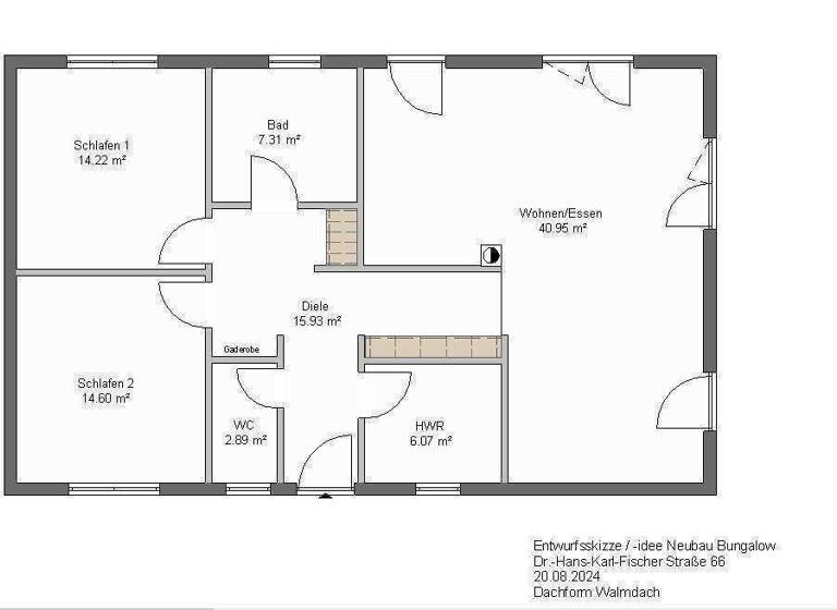 Bungalow zum Kauf provisionsfrei 458.500 € 3 Zimmer 100 m² 496 m² Grundstück Bad Griesbach Bad Griesbach i.Rottal 94086