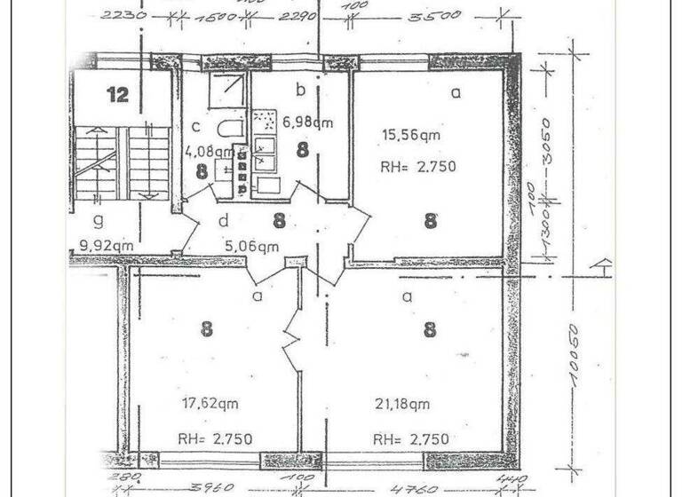 Wohnung zur Miete 1.200 € 3 Zimmer 70 m² 2. Geschoss Seebad Warnemünde Warnemünde 18119
