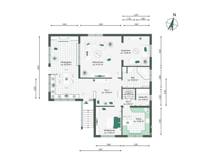 Einfamilienhaus zum Kauf 8 Zimmer 235,1 m² 1.017 m² Grundstück Barleben 39179