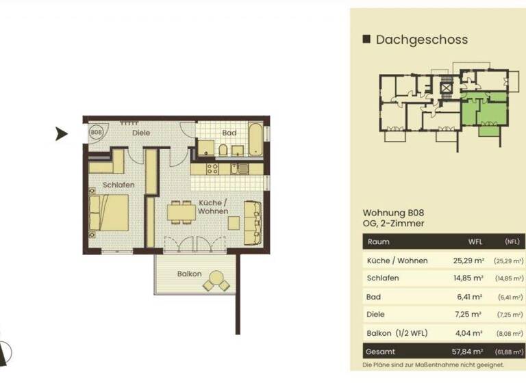 Wohnung zur Miete - Erstbezug 1.010 € 2 Zimmer 57,8 m² 1. Geschoss frei ab 01.07.2026 Ebersberg 85560