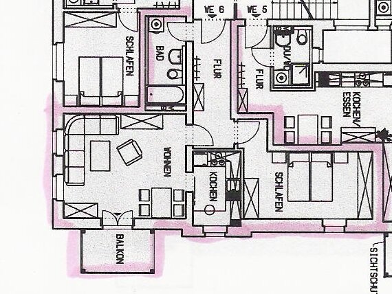 Wohnung zur Miete 350 € 2 Zimmer 58,3 m²<br/>Wohnfläche 1.<br/>Geschoss ab sofort<br/>Verfügbarkeit Robert-Blum-Str.22 w6 Schönau 831 Chemnitz 09116