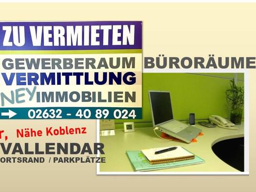 Büro zur Miete 1.100 € 1 Zimmer 64 m² Bürofläche Vallendar 56179