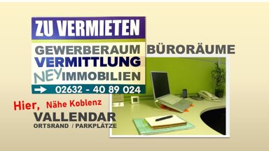 Büro-/Praxisfläche zur Miete 1.100 € 1 Zimmer 64 m² Bürofläche Vallendar Vallendar 56179