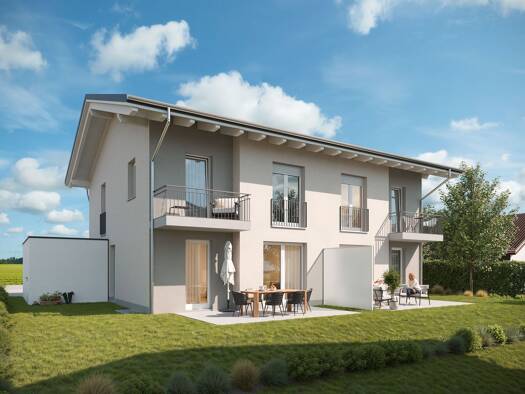 Doppelhaushälfte zum Kauf - Erstbezug 990.000 € 4 Zimmer 121 m² 235 m² Grundstück Ulmenweg Schloßberg Stephanskirchen 83071