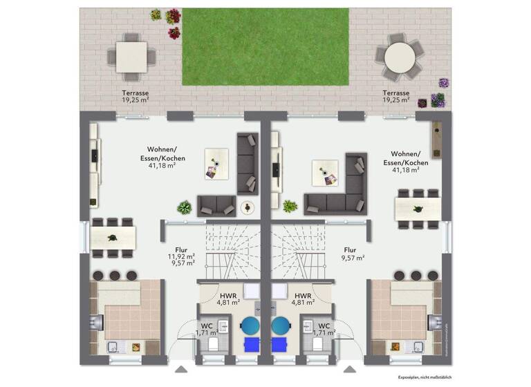 Doppelhaushälfte zum Kauf provisionsfrei 567.000 € 4 Zimmer 111 m² 411 m² Grundstück Stöckheim Braunschweig 38124