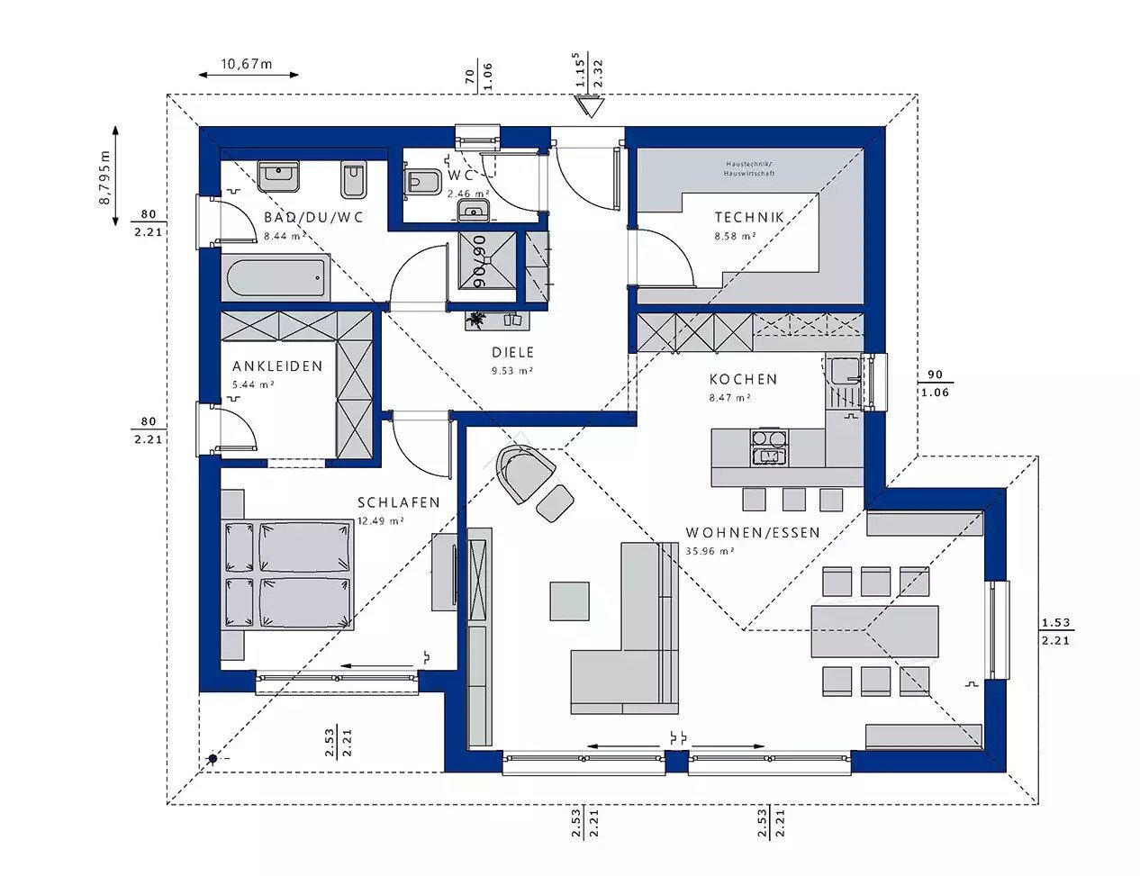 Haus zum Kauf 353.877 € 2,5 Zimmer 91 m²<br/>Wohnfläche 320 m²<br/>Grundstück Dolgesheim 55278