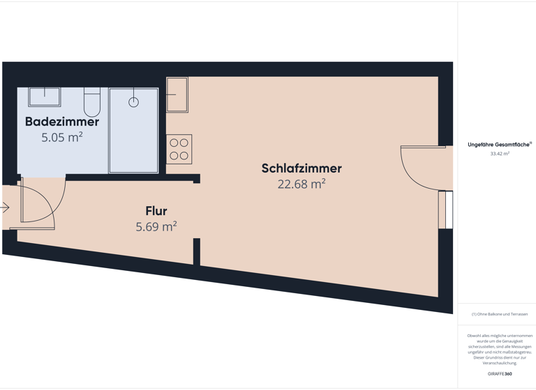 Wohnung zur Miete 702 € 1 Zimmer 25,2 m²<br/>Wohnfläche 1.<br/>Geschoss 01.07.2025<br/>Verfügbarkeit Gummersbacher Straße 31b Deutz Köln 50679