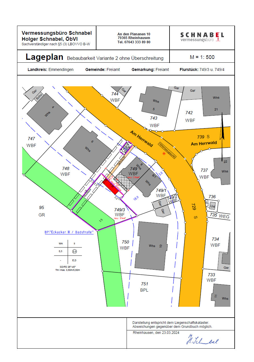 Freizeitgrundstück zum Kauf 185.000 € 314 m²<br/>Grundstück Mußbach Freiamt 79348