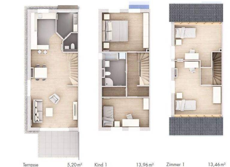Reihenendhaus zum Kauf - Erstbezug 519.900 € 5,5 Zimmer 136 m² 251 m² Grundstück Am alten Bahnhof 6-8 Wolfskehlen Riedstadt / Wolfskehlen 64560