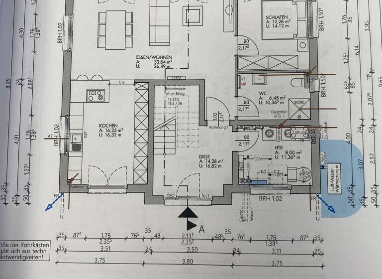 Terrassenwohnung zur Miete 1.142 € 2 Zimmer 71,4 m² Geschoss EG/1 frei ab sofort Velten 16727