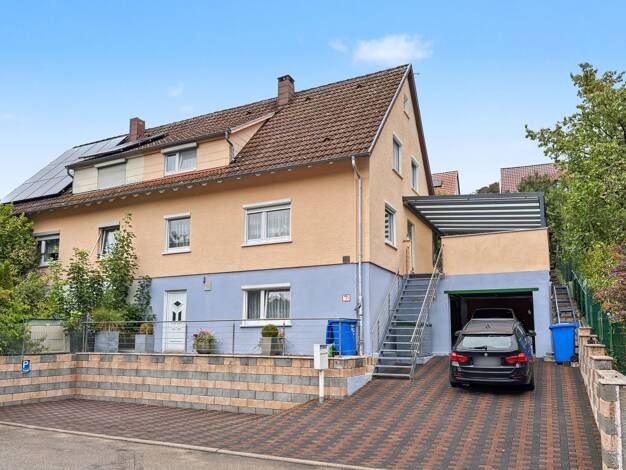 Doppelhaushälfte zum Kauf 379.000 € 5 Zimmer 110 m² 519 m² Grundstück Unterkochen Aalen 73432