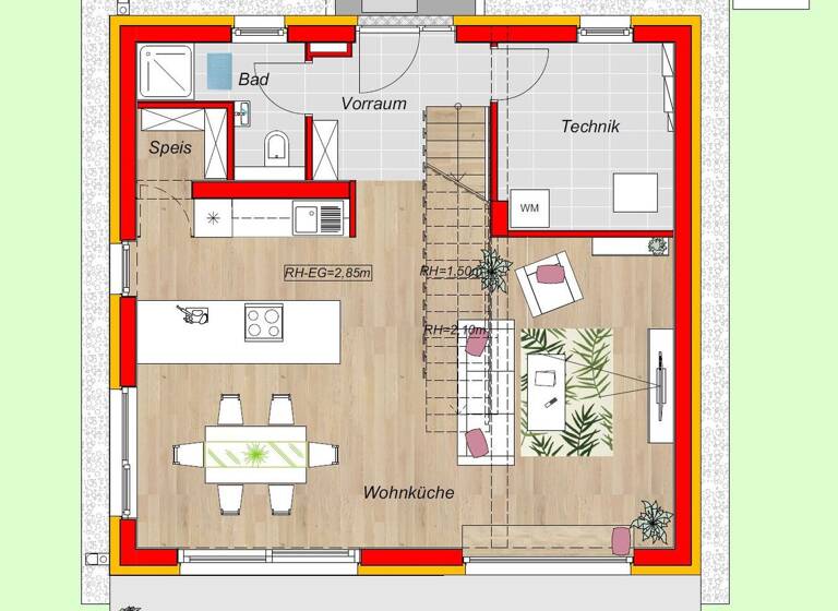 Doppelhaushälfte zum Kauf - Erstbezug provisionsfrei 654.900 € 4 Zimmer 121 m² 332 m² Grundstück Kottinbrunner Straße / Teichgasse Bad Vöslau 2540