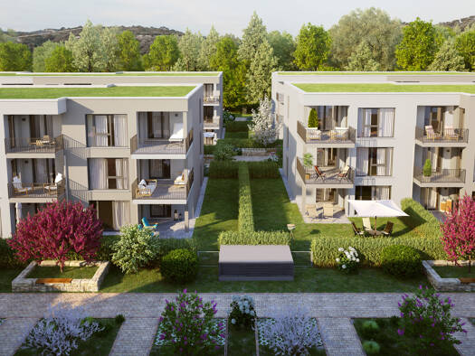 Wohnung zum Kauf - Erstbezug provisionsfrei 450.000 € 3 Zimmer 85,8 m² 1. Geschoss frei ab 01.12.2028 Raiffeisenstraße Neunkirchen Neunkirchen a.Brand 91077