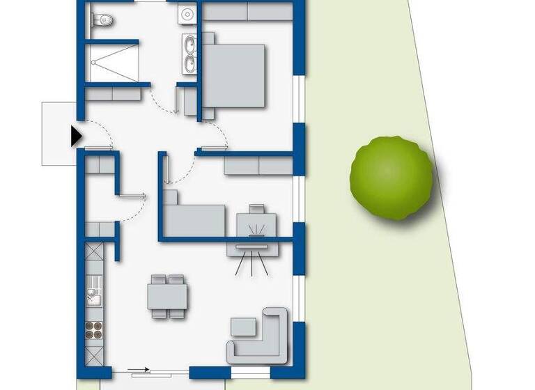 Terrassenwohnung zum Kauf - Erstbezug provisionsfrei 355.000 € 3 Zimmer 77 m² 2. Geschoss Landau Landau an der Isar 94405