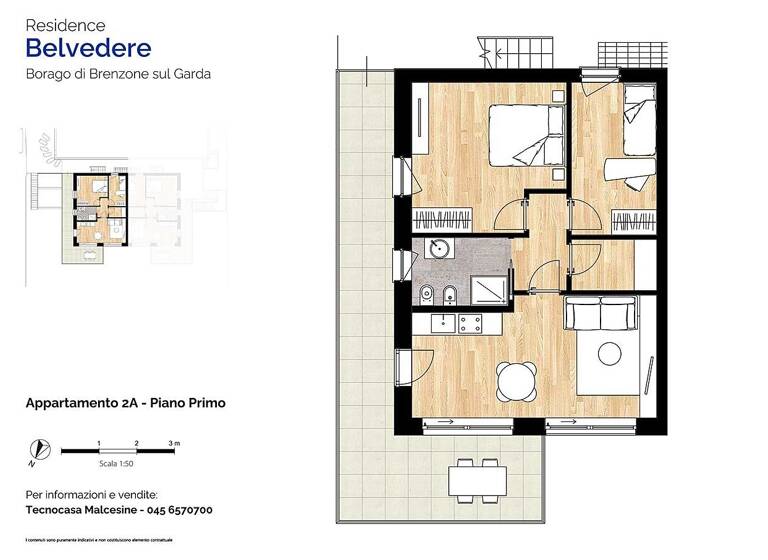 Studio zum Kauf 525.000 € 3 Zimmer 60 m² frei ab sofort Via Belvedere 9 Brenzone sul Garda 37010