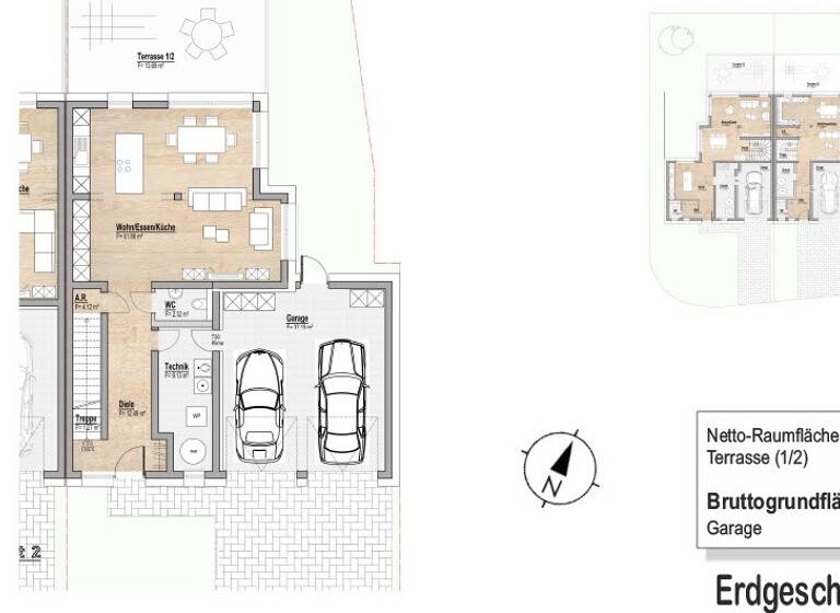 Reihenendhaus zum Kauf - Erstbezug provisionsfrei 1.199.000 € 188,6 m² 320 m² Grundstück Peppange 3390