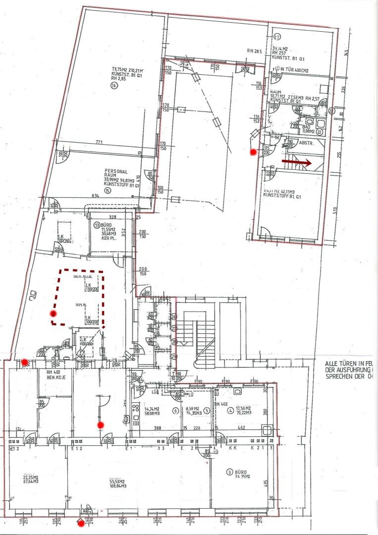 Bürofläche zur Miete 4.999 € 552 m²<br/>Bürofläche Wien 1210