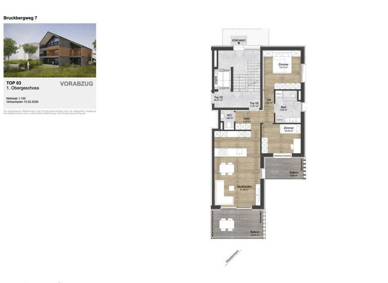 Wohnung zum Kauf 539.500 € 3 Zimmer 71,6 m² Zell am See 5700