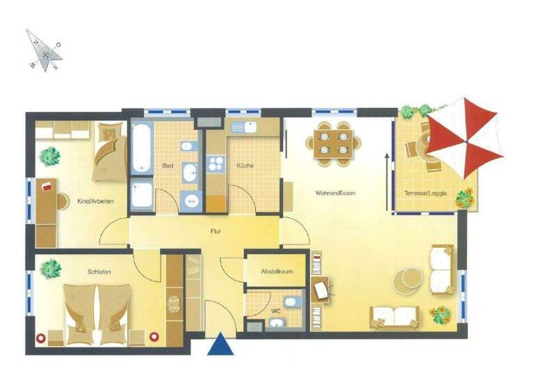 Terrassenwohnung zum Kauf 420.000 € 3 Zimmer 91 m² Bad Krozingen 79189