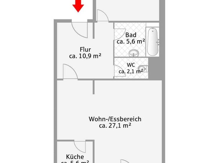 Wohnung zum Kauf 295.000 € 2 Zimmer 70 m² 4. Geschoss Happing Rosenheim 83022