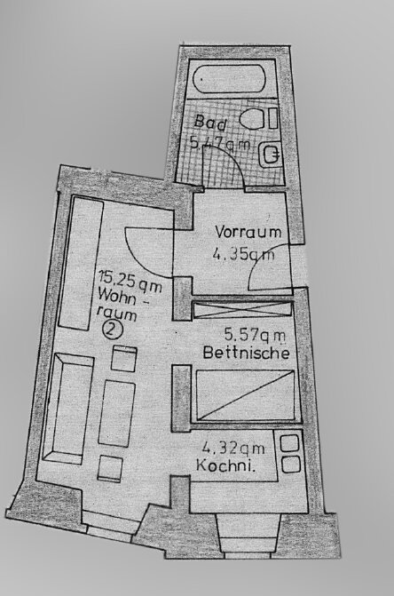 Studio zur Miete 420 € 1 Zimmer 35 m²<br/>Wohnfläche EG<br/>Geschoss 01.03.2025<br/>Verfügbarkeit Fürstenstraße 8 Planungsbezirk 102 Straubing 94315