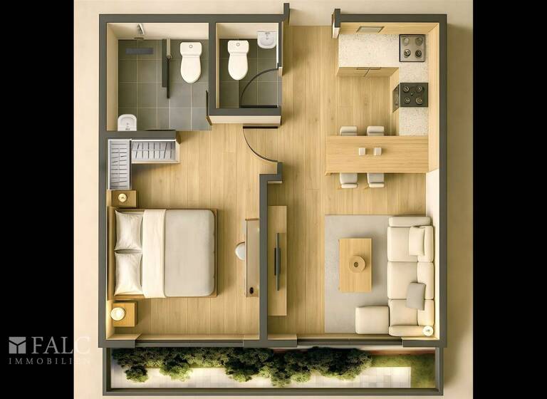 Wohnung zum Kauf provisionsfrei 233.901 € 2 Zimmer 66,5 m² 1. Geschoss Dubai