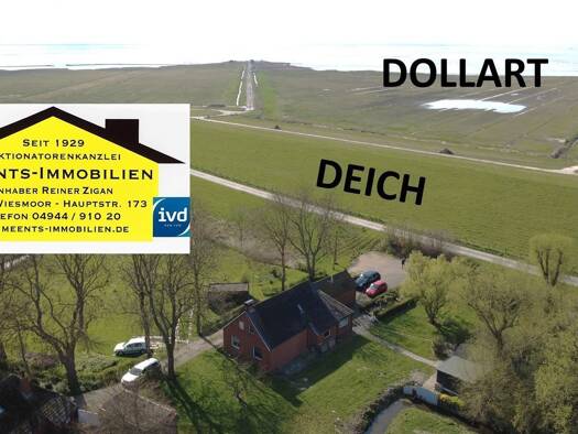 Haus zum Kauf 279.000 € 4 Zimmer 120 m² 1.300 m² Grundstück Pogum Jemgum 26844