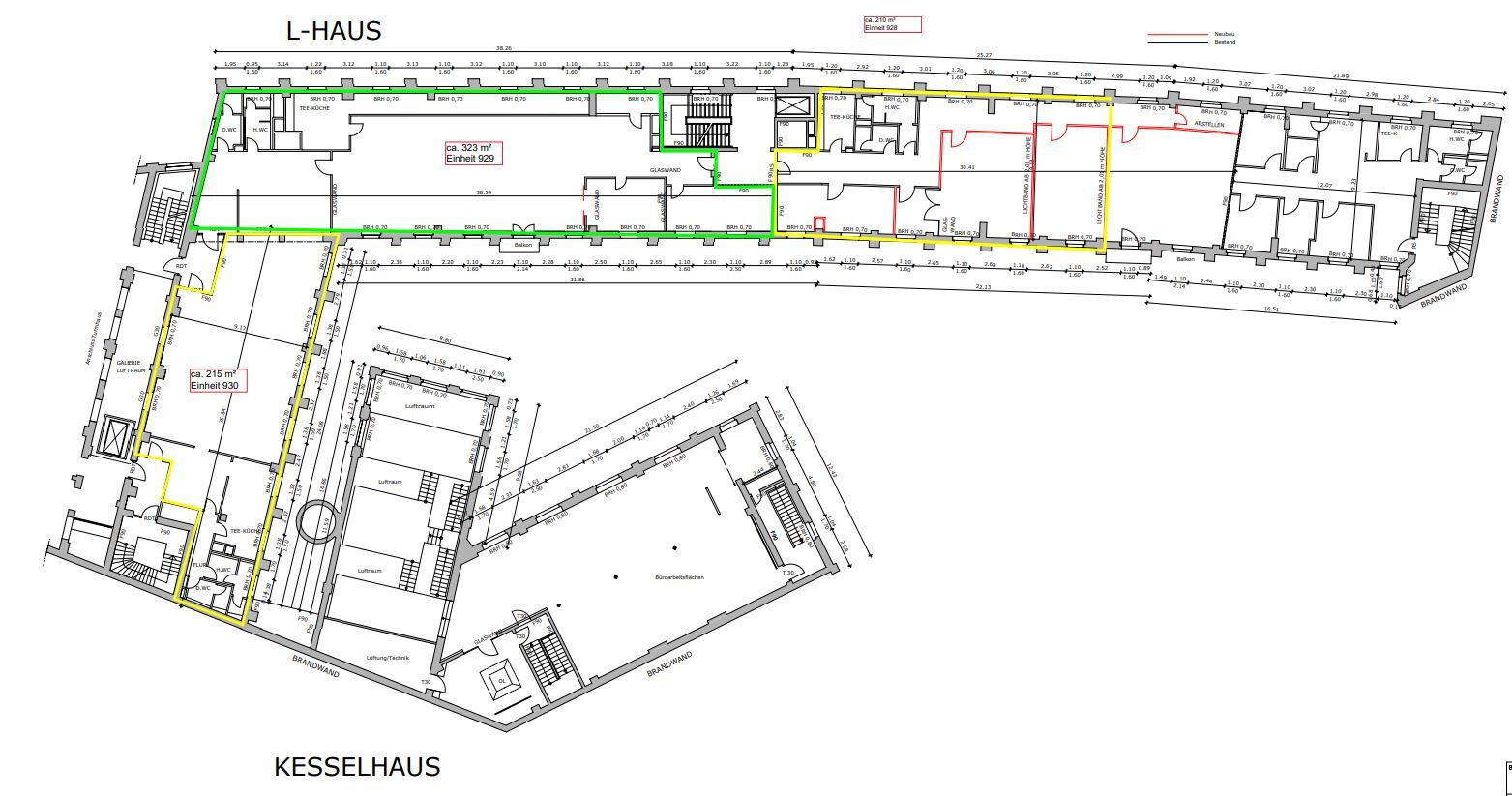 Bürofläche zur Miete provisionsfrei 14 € 2.266 m²<br/>Bürofläche ab 153 m²<br/>Teilbarkeit Friedrichstadt Düsseldorf 40215