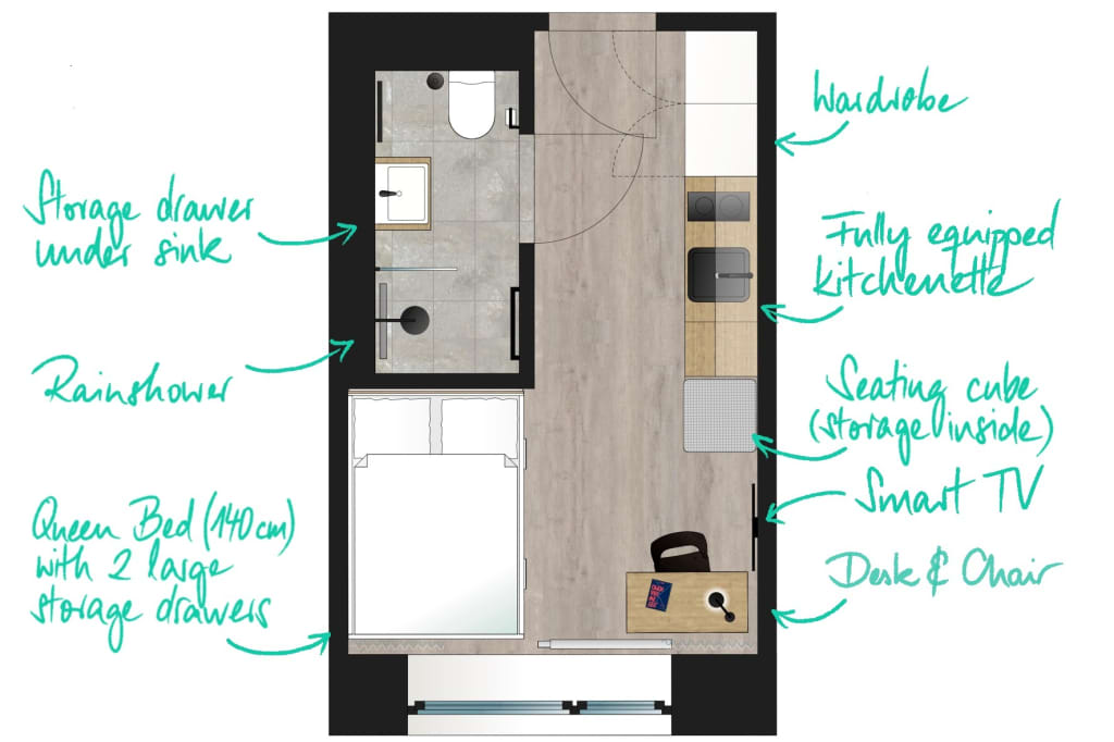 Wohnung zur Miete Wohnen auf Zeit 1.143 € 1 Zimmer 20 m²<br/>Wohnfläche ab sofort<br/>Verfügbarkeit Pestalozzistraße Pankow Berlin 13187