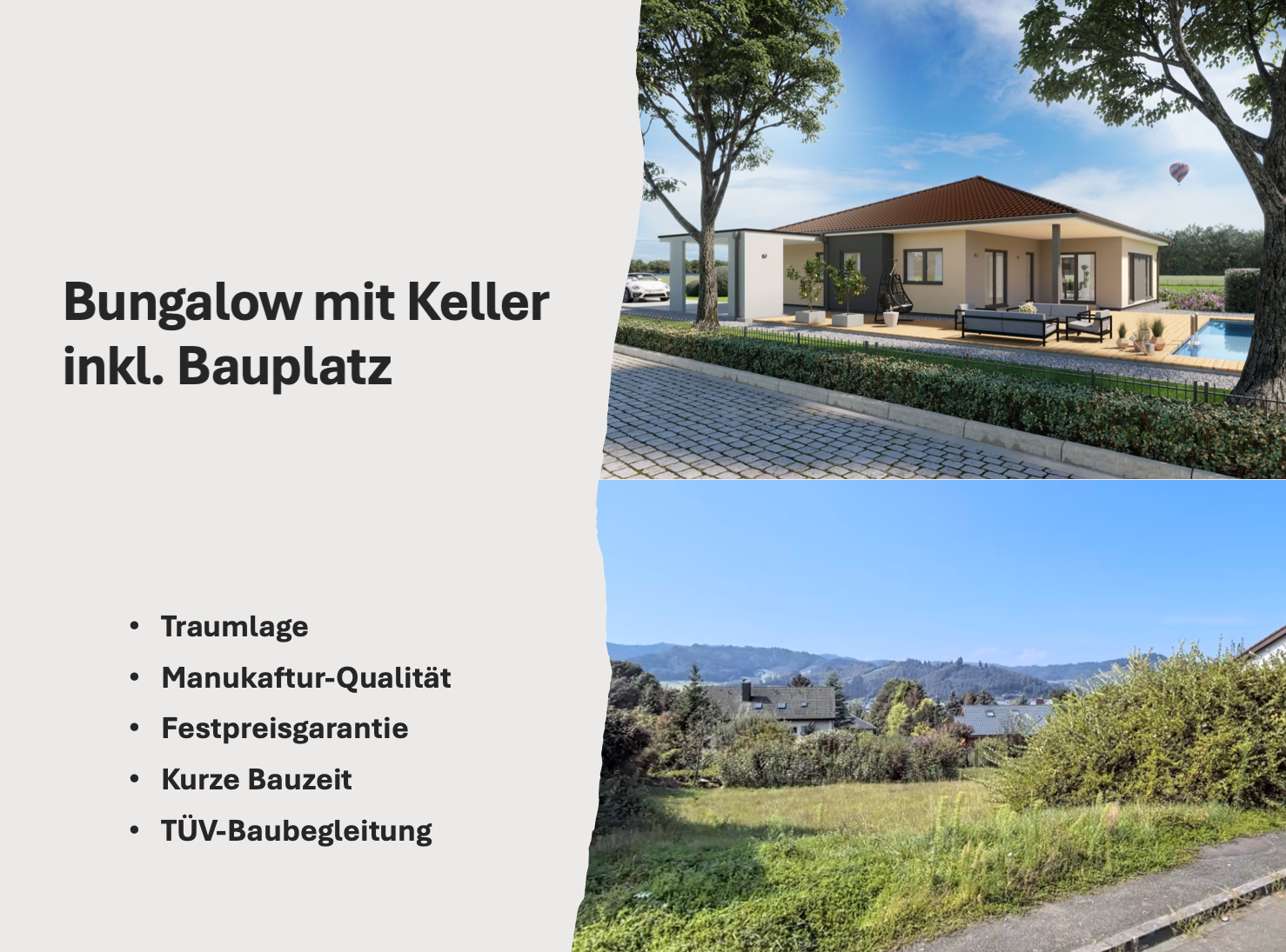 Bungalow zum Kauf provisionsfrei 1.083.043 € 5 Zimmer 131,8 m²<br/>Wohnfläche 1.012 m²<br/>Grundstück Gengenbach Gengenbach 77723