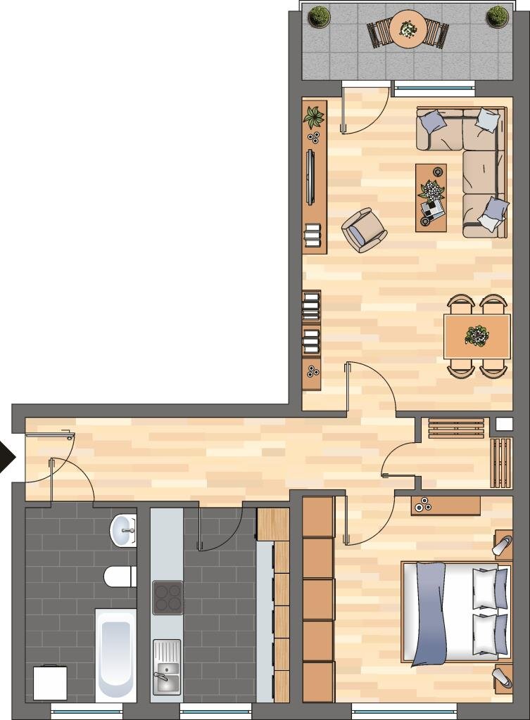 Wohnung zur Miete 479 € 2 Zimmer 63,8 m²<br/>Wohnfläche 3.<br/>Geschoss 04.03.2025<br/>Verfügbarkeit Eschenweg 3 Haßloch 67454