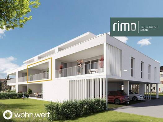 Terrassenwohnung zum Kauf - Erstbezug 530.000 € 3 Zimmer 75,9 m² 1. Geschoss Kalkofenweg 24 B+C Götzis 6840