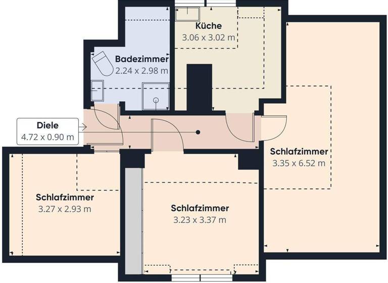 Wohnung zum Kauf 135.000 € 4 Zimmer 49,9 m² Buckenberg Pforzheim 75175
